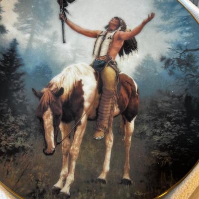 Native American Warrior Plates (3) 