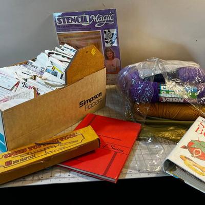CRAFTING: Sewing, Yarns, Books,  Patterns 