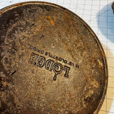 Lodge Griddle and 8" Skillet