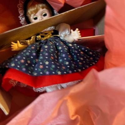 Madam Alexander Dolls (4) 7 " Tall: Bride, Gisele, Mother Goose and Dolly,  NEW in the box. 