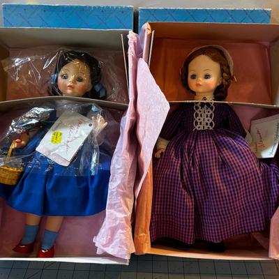 Madam Alexander Dolls (2) 14" Tall Dorthey with Toto & Florence Nightingale  NEW in the box. 