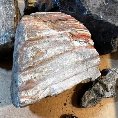 Box of Rocks; Obsidian, Petrified, Pyrite(MONEY Rock), Wonder stone. 