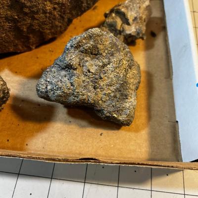 Box of Rocks; Obsidian, Petrified, Pyrite(MONEY Rock), Wonder stone. 