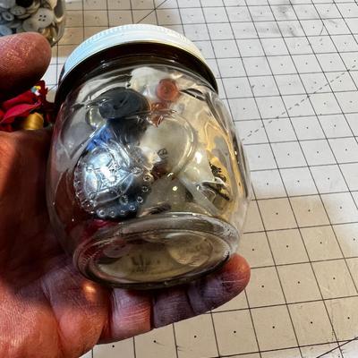 Button, Needles and Pin Cushions