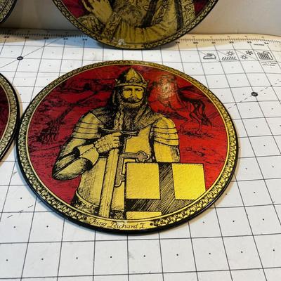 Cool Medieval Kings and Queen Wall Plaques (6) 