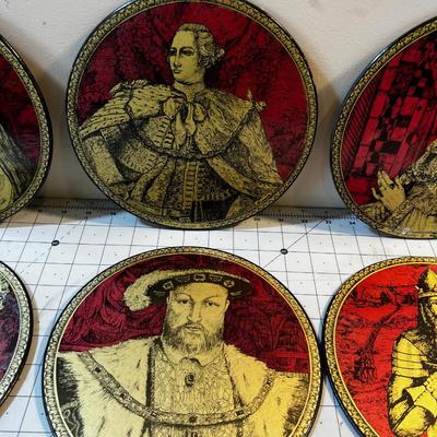 Cool Medieval Kings and Queen Wall Plaques (6) 