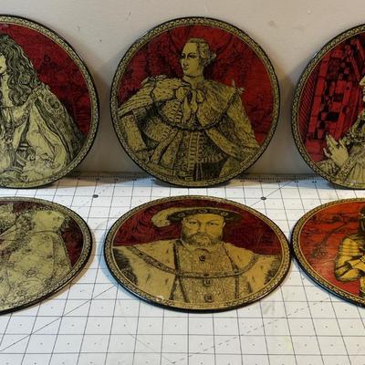 Cool Medieval Kings and Queen Wall Plaques (6) 