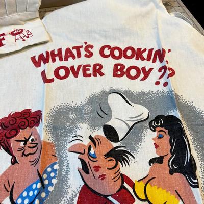 Apron of "WHAT'S COOKIN LOVER BOY??" Fathers day Present! 