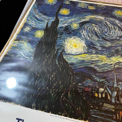 Framed Under Glass  Poster of Van Gough STARRY NIGHT