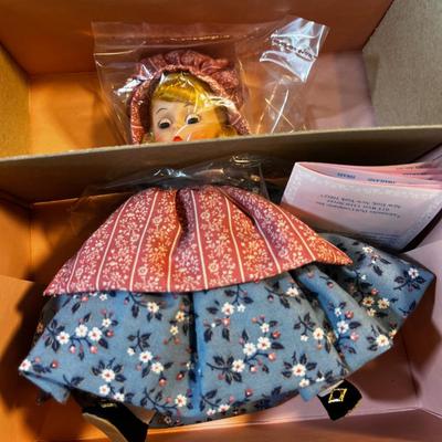 (4) Madam  Alexander Country Dolls 7": Snow White, Daffy Down Dilly, Sulky Sue, Amy