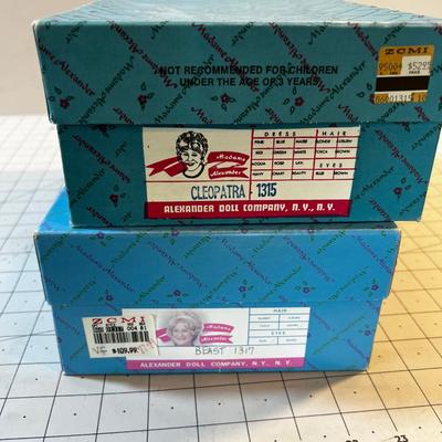 (2) - 10"  Madame Alexander Dolls: Cleopatra and the BEAST 