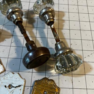 Antique Door Hardware, Cool Deco Plates (Pair) 