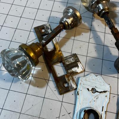 Antique Door Hardware, Cool Deco Plates (Pair) 