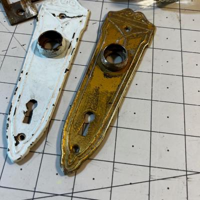 Antique Door Hardware, Cool Deco Plates (Pair) 