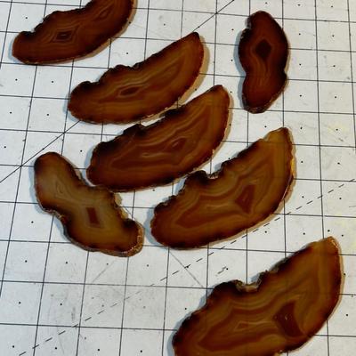 Polished Rock Slices Rust Color Slices 