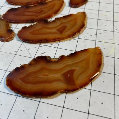 Polished Rock Slices Rust Color Slices 