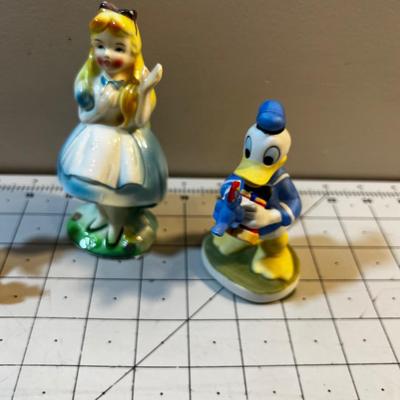 Disney Ceramic Figurines: Alice, Money etc. 