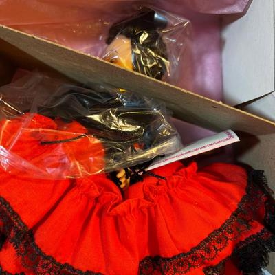 Madam Alexander Country Dolls (4) 8 " Tall: Switzerland, Spain, Egypt, Mexico (boy with large Hat) 