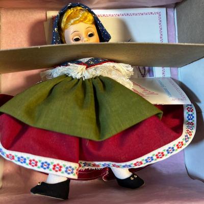 Madam Alexander Country Dolls (4) 8 " Tall: Switzerland, Spain, Egypt, Mexico (boy with large Hat) 