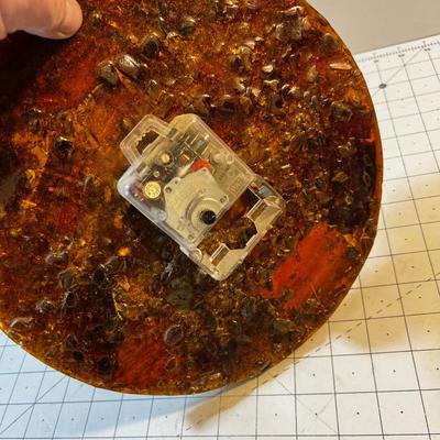 Clockface with Rock Slices 