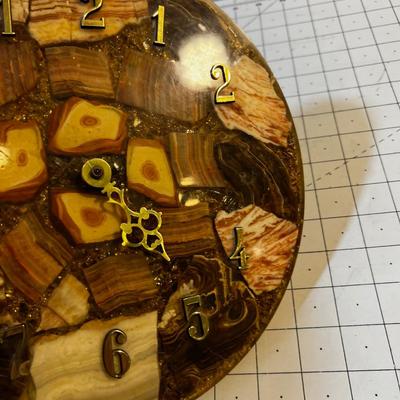 Clockface with Rock Slices 