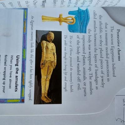 Lift the lid on Mummies Treasure filled kit with Two books on Mummies