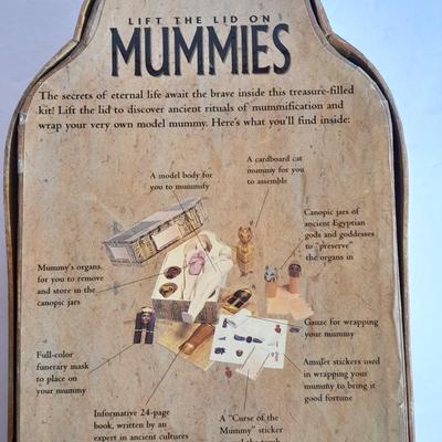 Lift the lid on Mummies Treasure filled kit with Two books on Mummies