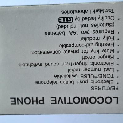 Working new in the box Crescent Train 1925 Locomotive Telephone Landline