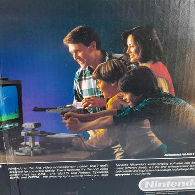 Vintage Nintendo Entertainment center with Eight Games, Rob Robot, Gun, AND MORE
