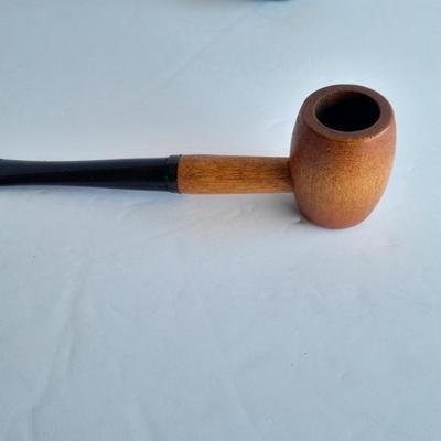 Wolf tobacco pipe and Missouri Hardwood Meerschaum wooden tobacco pipe
