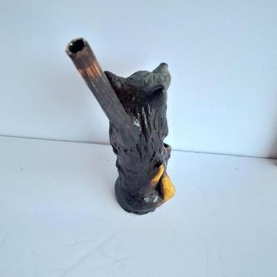 Wolf tobacco pipe and Missouri Hardwood Meerschaum wooden tobacco pipe
