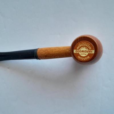 Wolf tobacco pipe and Missouri Hardwood Meerschaum wooden tobacco pipe