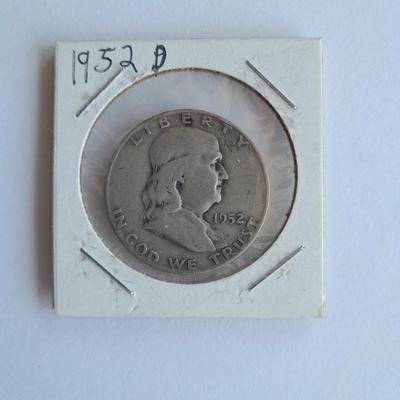 Benjamin Franklin Half Dollar coins 1953, 1954, 1957, and 1960