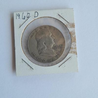Benjamin Franklin Half Dollar coins 1953, 1954, 1957, and 1960