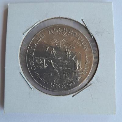 1876 Colorado Recreation Silver coin / Medal