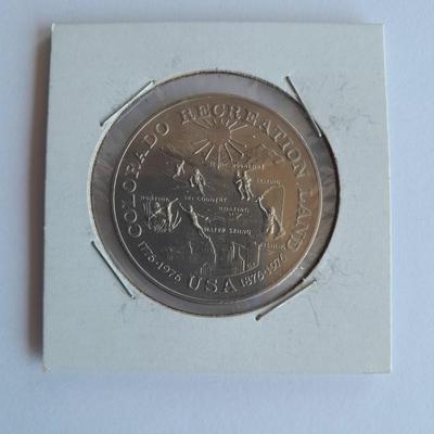 1876 Colorado Recreation Silver coin / Medal