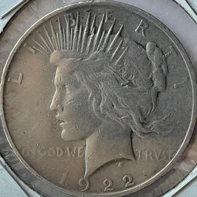 1922 D Peace Dollar