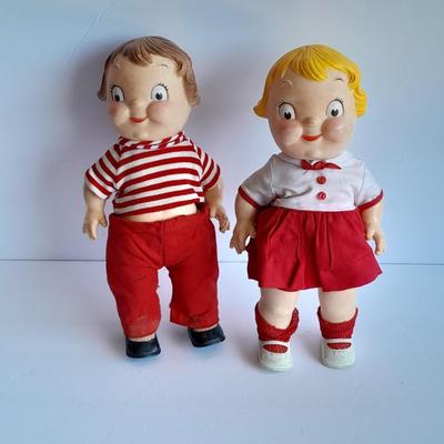 Vintage 1970's Campbell Soup Kids 10-inch dolls