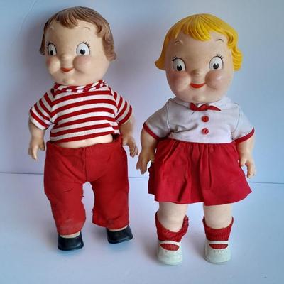 Vintage 1970's Campbell Soup Kids 10-inch dolls