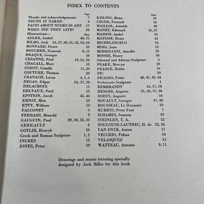 Book Famous Nudes by Famous Artists, Dated 1946 