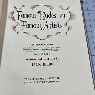 Book Famous Nudes by Famous Artists, Dated 1946 
