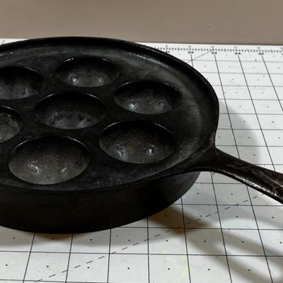 Cast Iron Ebelskiver Pan 