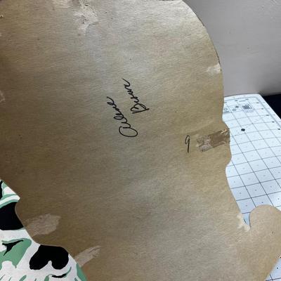 3 Skeleton Heads by Merri-Lei Paper with Tape 