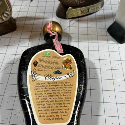 COLLECTIBLE Whiskey Bottles by Jim Beam: Cowboy, Laramie, Antique Trader & Pony Express