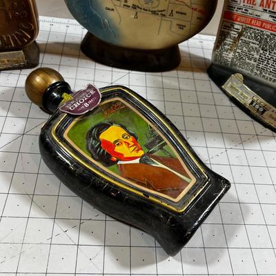 COLLECTIBLE Whiskey Bottles by Jim Beam: Cowboy, Laramie, Antique Trader & Pony Express