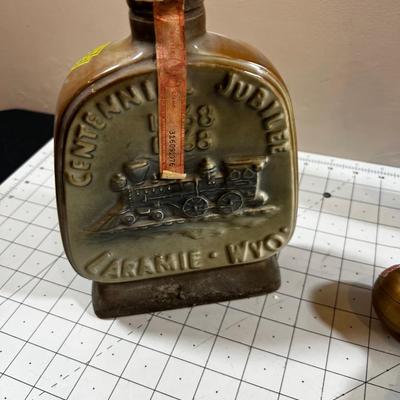 COLLECTIBLE Whiskey Bottles by Jim Beam: Cowboy, Laramie, Antique Trader & Pony Express