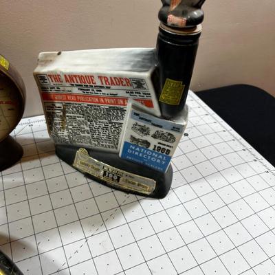 COLLECTIBLE Whiskey Bottles by Jim Beam: Cowboy, Laramie, Antique Trader & Pony Express