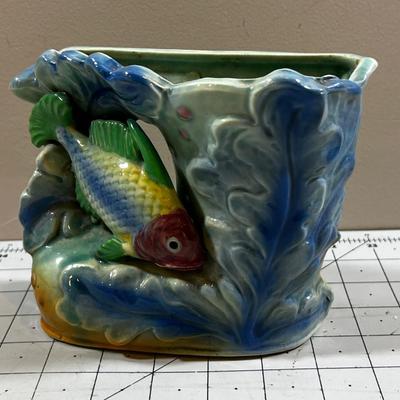 Cool old Fish Planter, Made in Japan