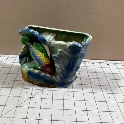 Cool old Fish Planter, Made in Japan
