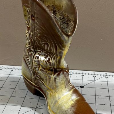 Frankoma Cowboy Boot Planter